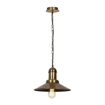 Lustra in culoarea bronz cu abajur din metal o 30 cm Sivani - Opviq lights imagine