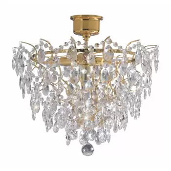 Lustra Markslojd Rosendal Luxy, 48 cm, auriu imagine