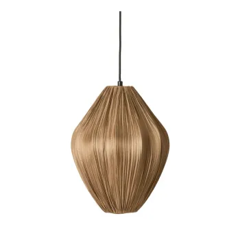 Lustra maro cu abajur textil o 12 cm Verita - Light & Living imagine