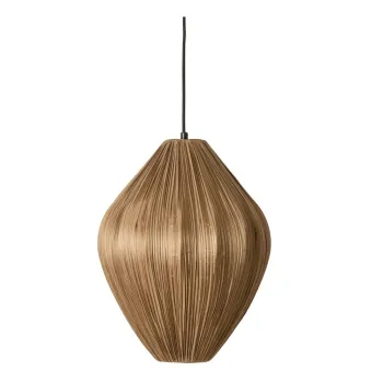 Lustra maro cu abajur textil o 12 cm Verita - Light & Living imagine