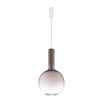 Lustra maro LED cu intensitate reglabila din sticla o 30 cm Nostos - Nova Luce imagine