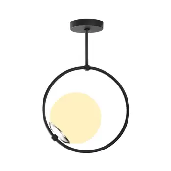 Lustra metalica Opviq lights Erasto, negru imagine