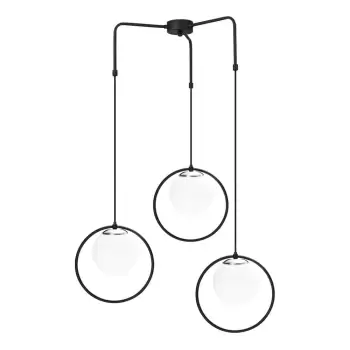 Lustra metalica Opviq lights Nazarios, negru imagine