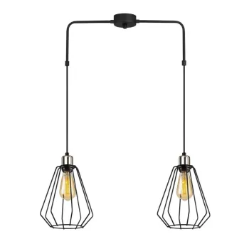 Lustra metalica Opviq lights Straton, negru imagine