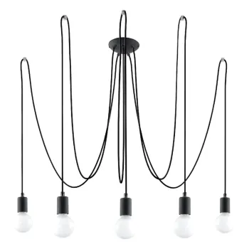 Lustra neagra 300x300 cm Spider - Nice Lamps imagine