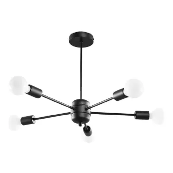 Lustra neagra 66x66 cm Benedett - Nice Lamps imagine