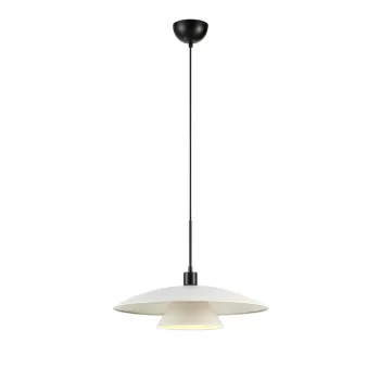 Lustra neagra-alba cu abajur din metal o 50 cm Millinge - Markslojd imagine