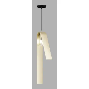 Lustra neagra/aurie cu abajur din metal Fold - Squid Lighting imagine