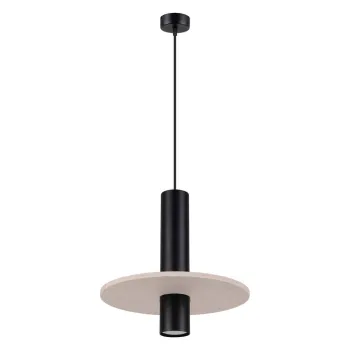 Lustra neagra/bej din metal o 30 cm Olisa - Sollux imagine