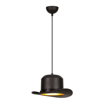 Lustra neagra cu abajur din metal o 30 cm Sivani - Opviq lights imagine