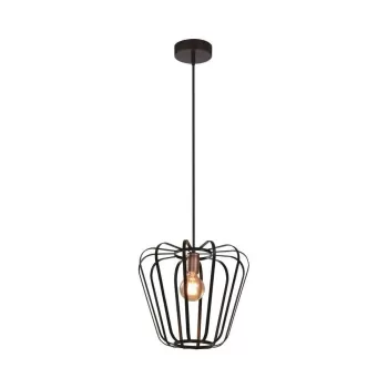 Lustra neagra din metal o 35 cm Jonas - Candellux Lighting imagine