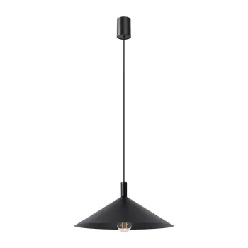 Lustra neagra din otel o 40 cm Zylo - Sollux imagine