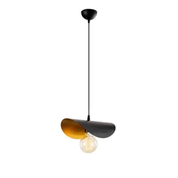 Lustra neagra/in culoarea bronz cu abajur din metal Sivani - Opviq lights imagine