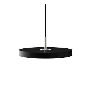 Lustra neagra LED cu abajur din metal o 31 cm Asteria Mini - UMAGE imagine