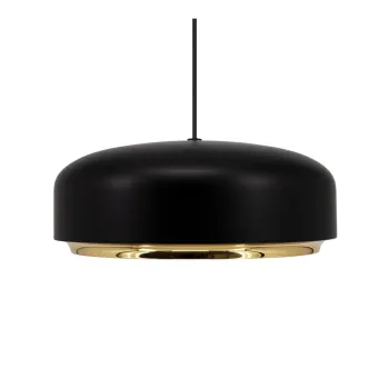 Lustra neagra LED cu abajur din metal o 40 cm Hazel medium - UMAGE imagine