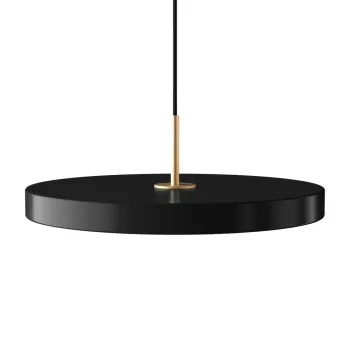 Lustra neagra LED cu intensitate reglabila cu abajur din metal o 43 cm Asteria Plus Medium - UMAGE imagine