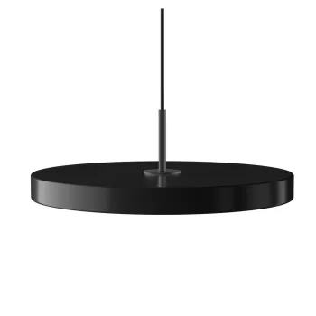 Lustra neagra LED cu intensitate reglabila cu abajur din metal o 43 cm Asteria Plus Medium - UMAGE imagine