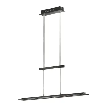 Lustra neagra LED cu intensitate reglabila din metal Tenso - Fischer & Honsel imagine