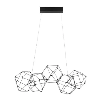 Lustra neagra LED din aluminiu Nebula - Nova Luce imagine