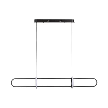 Lustra neagra LED din metal Alken - Bizzotto imagine