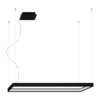 Lustra neagra LED din metal TUULA - Thoro imagine