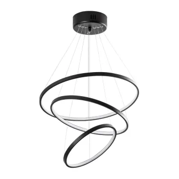 Lustra neagra LED o 50 cm Simit - Opviq lights imagine