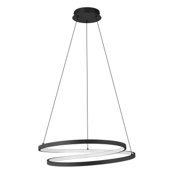 Lustra neagra LED o 55 cm RUOTALE - EGLO imagine