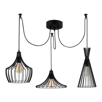 Lustra neagra Mezopotamya - Opviq lights imagine