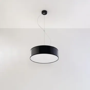 Lustra neagra o 35 cm Atis - Nice Lamps imagine