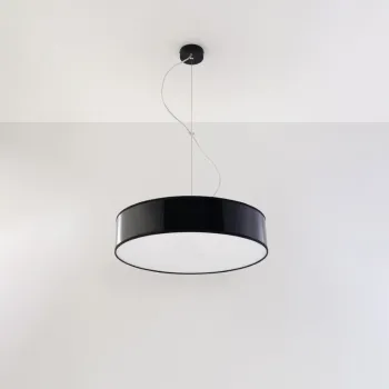 Lustra neagra o 45 cm Atis - Nice Lamps imagine