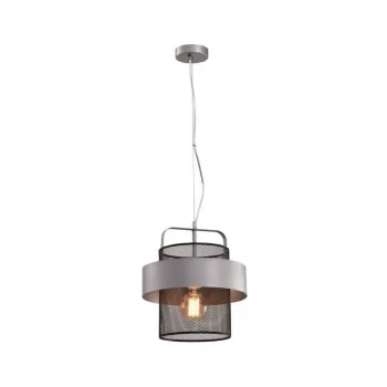 Lustra negru-argintiu din metal o 30 cm Fiba - Candellux Lighting imagine