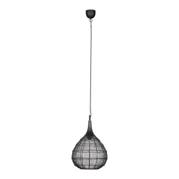 Lustra negru-mat cu abajur din metal Soraya - Trio imagine