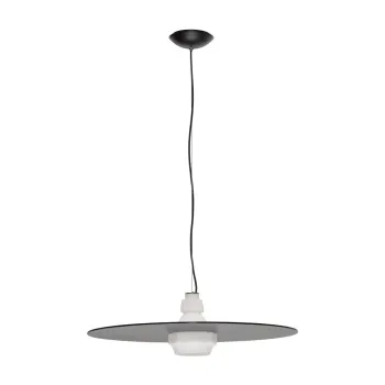 Lustra negru-mat din otel o 60 cm Lora - Nova Luce imagine