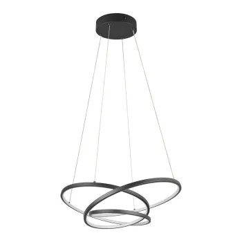 Lustra negru-mat LED cu intensitate reglabila Darvin - Trio imagine