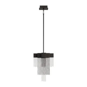 Lustra negru-mat LED cu intensitate reglabila din otel Rev?? - Nova Luce imagine