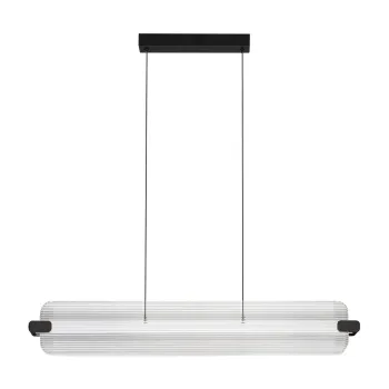 Lustra negru-mat LED cu intensitate reglabila din sticla Emery - Nova Luce imagine
