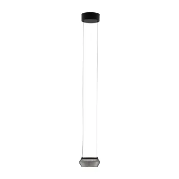 Lustra negru-mat LED din sticla o 14 cm Jailyn - Nova Luce imagine