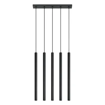 Lustra Nice Lamps Fideus, lungime 45 cm, negru imagine