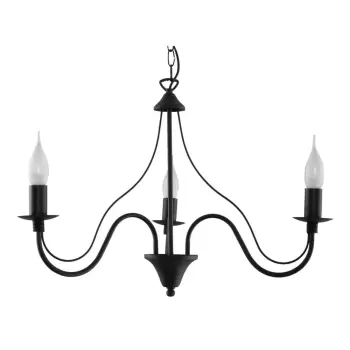 Lustra Nice Lamps Floriano 3, negru imagine