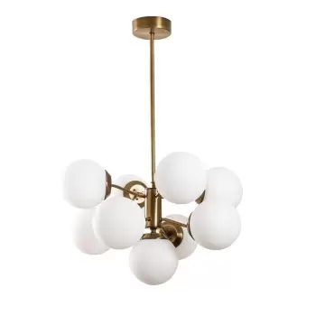 Lustra Opviq lights Mudoni, alb - auriu imagine