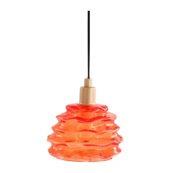 Lustra portocalie din sticla o 15 cm Fall - Jotex imagine
