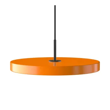 Lustra portocalie LED cu abajur din metal o 43 cm Asteria Medium - UMAGE imagine