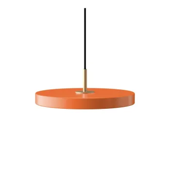 Lustra portocalie LED cu intensitate reglabila din metal cu abajur din metal o 31 cm Asteria Plus - UMAGE imagine