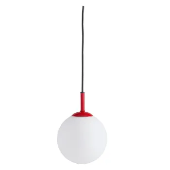 Lustra rosie/alba din sticla o 13 cm Ekman - Jotex imagine