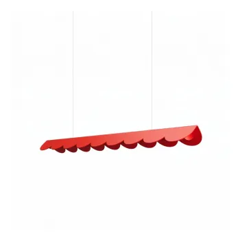 Lustra rosie LED din aluminiu BISCUIT - Thoro imagine