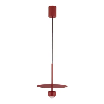 Lustra rosie LED din aluminiu o 30 cm Edem - Nova Luce imagine