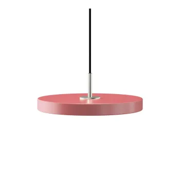 Lustra roz LED cu abajur din metal o 31 cm Asteria Mini - UMAGE imagine