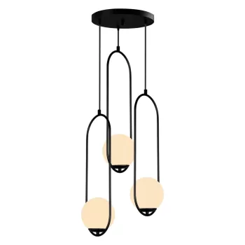 Lustra Squid Lighting Arch, inaltime 146 cm, negru imagine