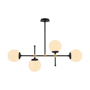 Lustra Squid Lighting Kruva, inaltime 57 cm, negru imagine