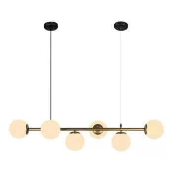 Lustra Squid Lighting Owl, inaltime 120 cm, auriu imagine